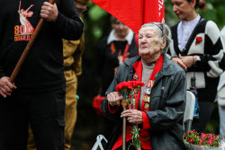 Поздравление ветерана ВОВ в Сочи