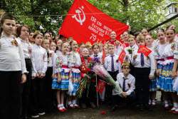 Поздравление ветерана ВОВ в Сочи