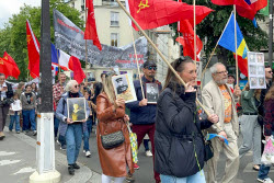 Immortal Regiment event in Paris, France