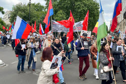 Immortal Regiment event in Paris, France