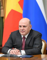 Встреча премьер-министра РФ Мишустина с генсеком ЦК Компартии Вьетнама То Ламом