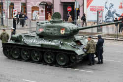 Victory Day parade in Vladivostok, Russia