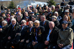 Victory Day parade in Yuzhno-Sakhalinsk, Russia
