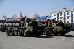 Victory Day parade in Yuzhno-Sakhalinsk, Russia