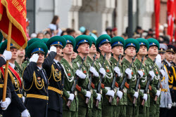 Victory Day parade in Vladivostok, Russia