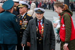 Victory Day parade in Vladivostok, Russia