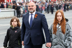 Victory Day parade in Vladivostok, Russia