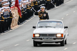 Victory Day parade in Vladivostok, Russia