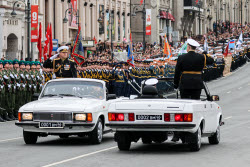 Victory Day parade in Vladivostok, Russia