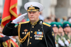 Victory Day parade in Vladivostok, Russia