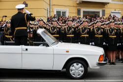 Victory Day parade in Vladivostok, Russia