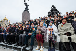 Victory Day parade in Vladivostok, Russia