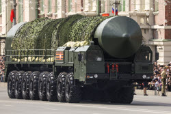 Victory Day parade in Novosibirsk, Russia