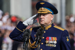 Victory Day parade in Novosibirsk, Russia