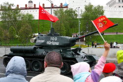 Victory Day parade in Kazan, Russia