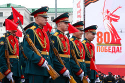 Victory Day parade in Kazan, Russia