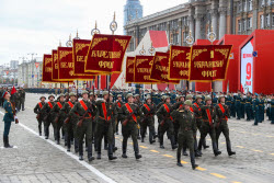 Victory Day parade in Yekaterinburg, Russia