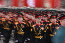 Victory Day parade in Yekaterinburg, Russia