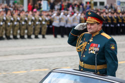 Victory Day parade in Yekaterinburg, Russia