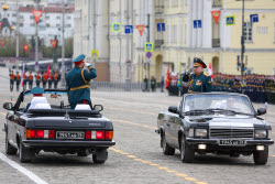 Victory Day parade in Yekaterinburg, Russia