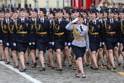 Victory Day parade in Yekaterinburg, Russia
