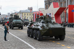 Victory Day parade in Yekaterinburg, Russia
