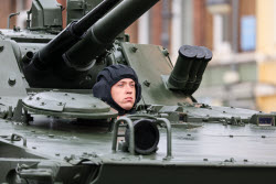 Victory Day parade in Vladivostok, Russia