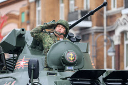 Victory Day parade in Vladivostok, Russia