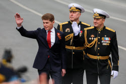 Victory Day parade in Vladivostok, Russia