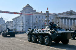 Victory Day parade in Chita, Russia