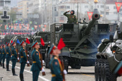 Victory Day parade in Yekaterinburg, Russia