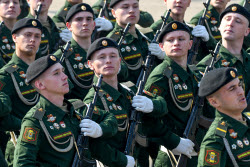 Victory Day parade in Chita, Russia