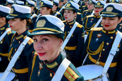 Victory Day parade in Chita, Russia