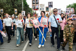 Immortal Regiment event in Bishkek, Kyrgyzstan