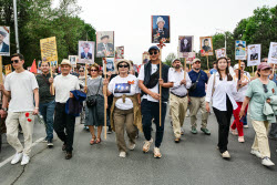 Immortal Regiment event in Bishkek, Kyrgyzstan