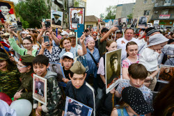 Immortal Regiment event in Bishkek, Kyrgyzstan