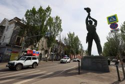 Празднование Дня Победы в Луганске