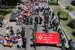 Immortal Regiment event in Yerevan, Armenia