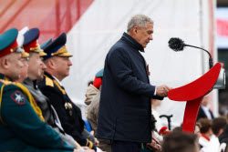 Victory Day parade in Kazan, Russia