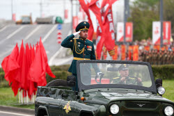 Victory Day parade in Kazan, Russia