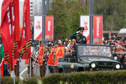 Victory Day parade in Kazan, Russia