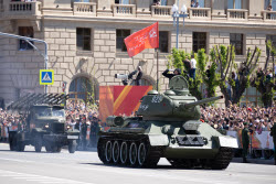 Victory Day parade in Volgograd, Russia