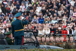 Victory Day parade in Kazan, Russia