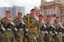 Victory Day parade in Rostov-on-Don, Russia