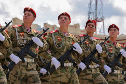 Victory Day parade in Rostov-on-Don, Russia