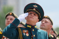 Victory Day parade in Rostov-on-Don, Russia