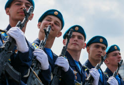 Victory Day parade in Rostov-on-Don, Russia