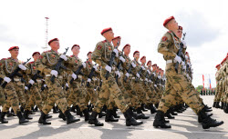 Victory Day parade in Rostov-on-Don, Russia