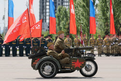 Victory Day parade in Rostov-on-Don, Russia