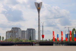Victory Day parade in Rostov-on-Don, Russia